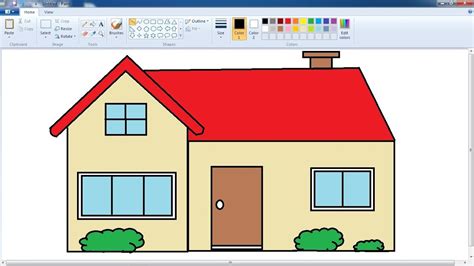 ms paint online test in hindi|ms paint drawing building.